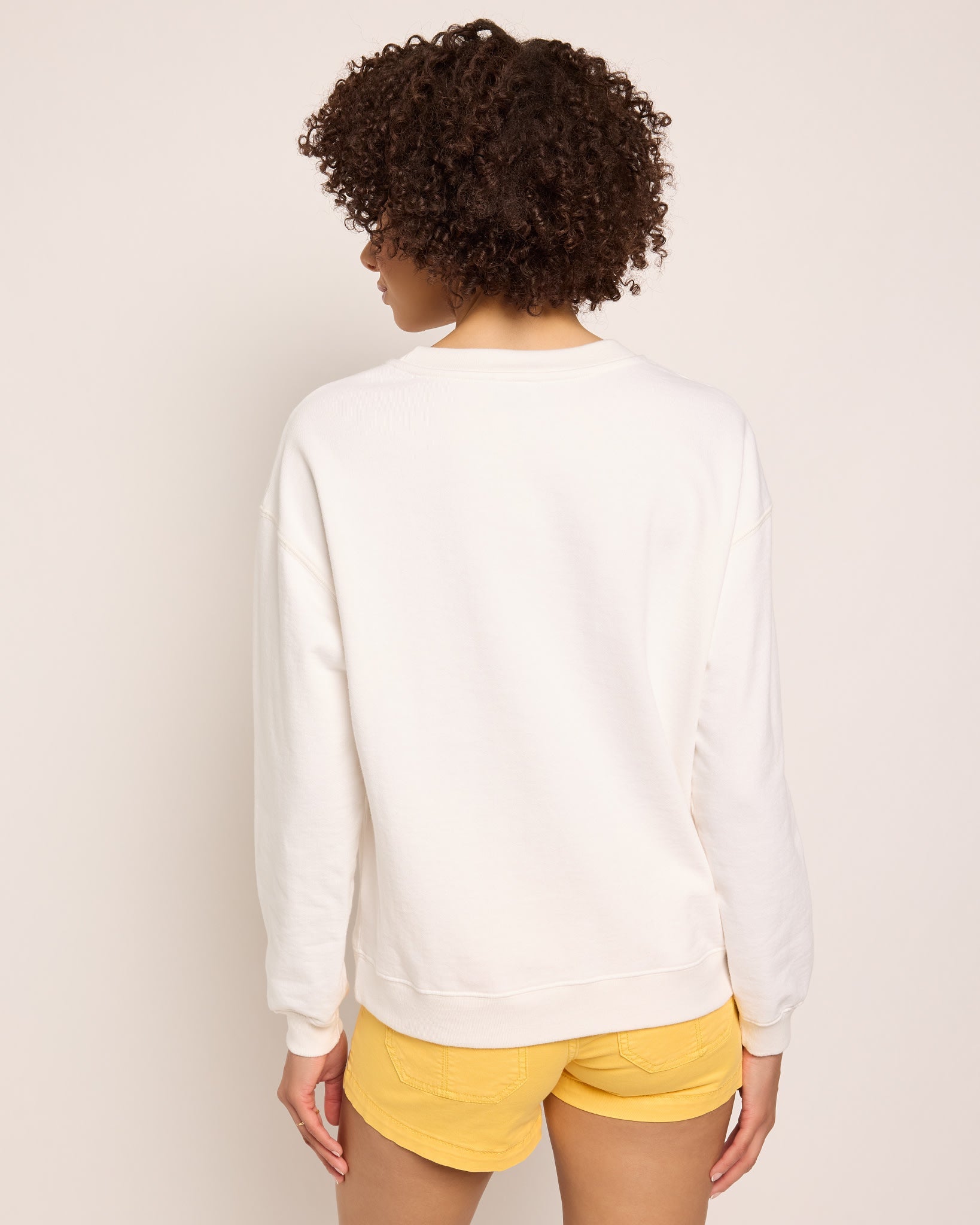 White $|& SEAS Blossom Sweatshirt "MARGARITAS" - SOF Back