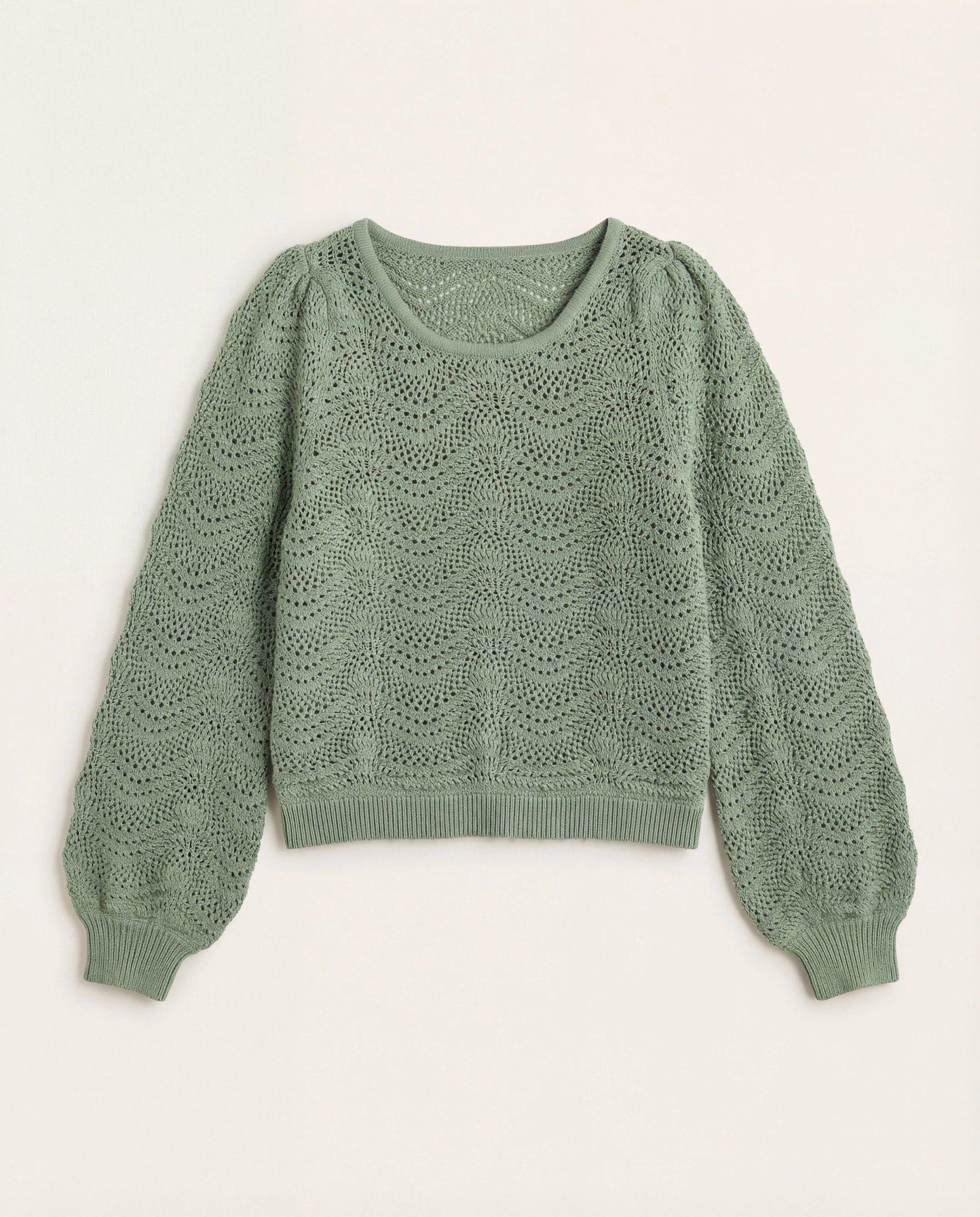 Kalamata $|& SEAS Ocean Waves Scoop Neck Sweater - Hanger Detail