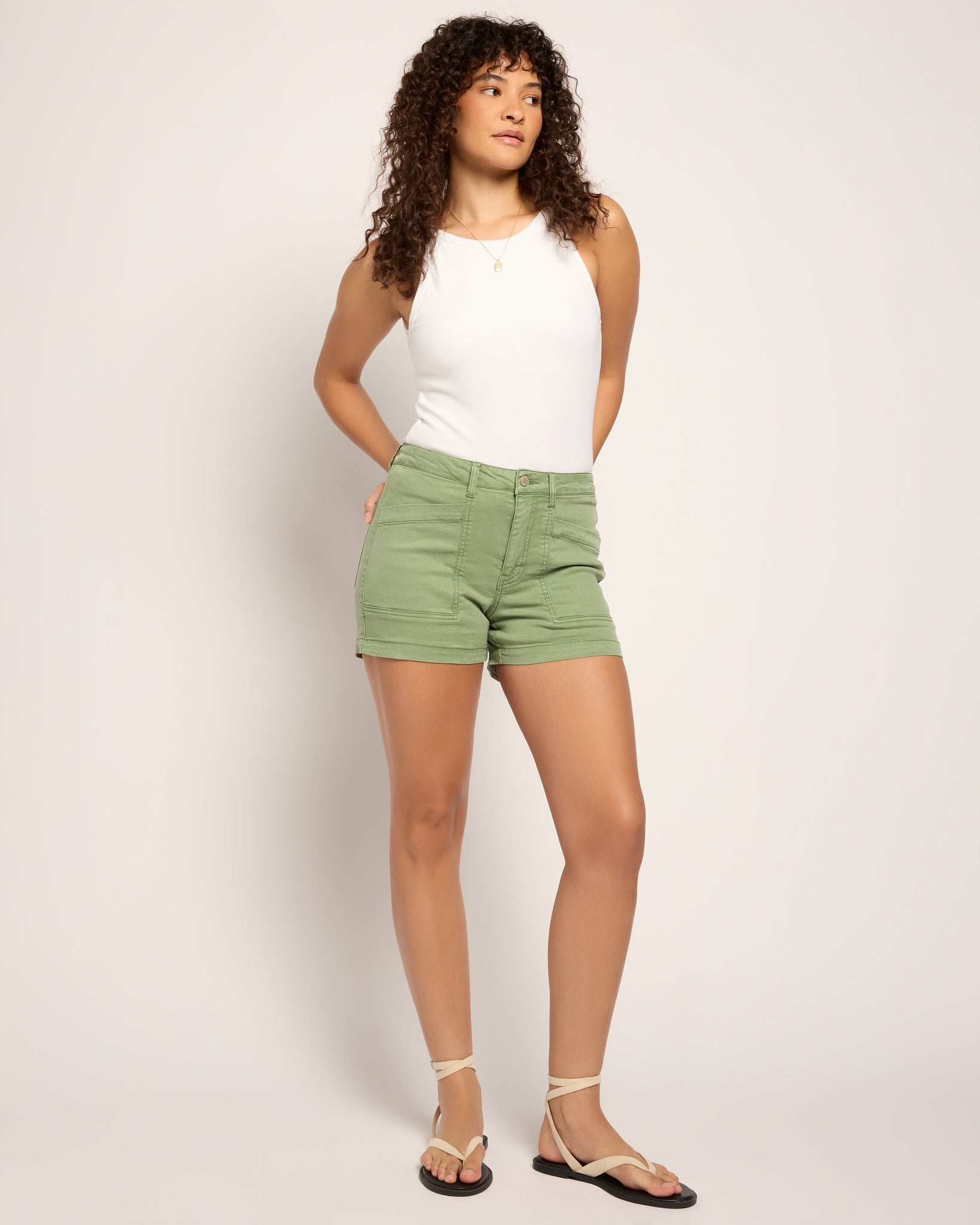 Kalamata $|& SEAS Abby Twill Short - UGC On Fig