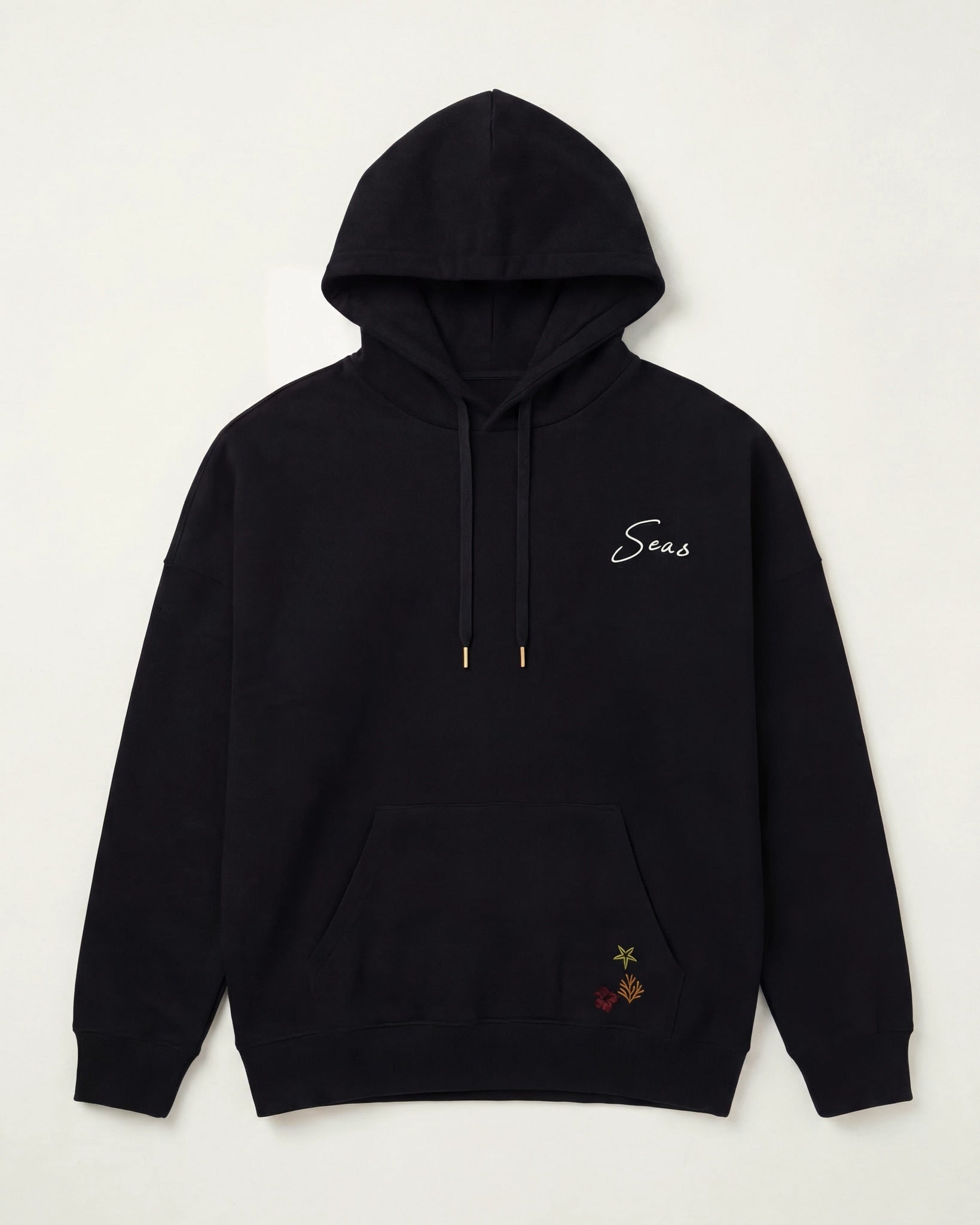 Midnight $|& SEAS Ryder "Tide Tripper" Graphic Hoodie - Hanger Detail