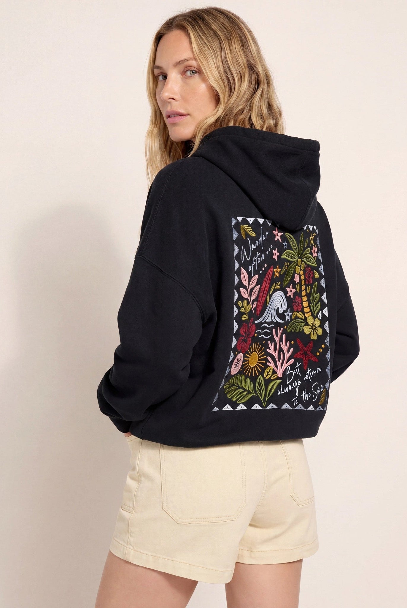 Midnight $|& SEAS Ryder "Tide Tripper" Graphic Hoodie - SOF Back