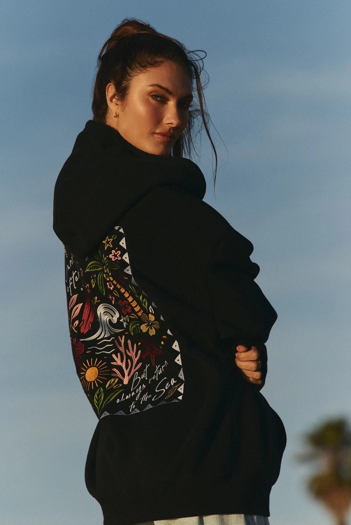 Midnight $|& SEAS Ryder "Tide Tripper" Graphic Hoodie - SOF Side