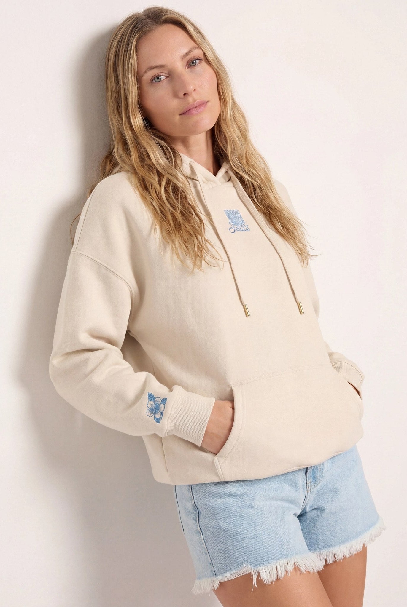 Cream $|& SEAS Ryder "Sun Chaser" Graphic Hoodie - SOF Front