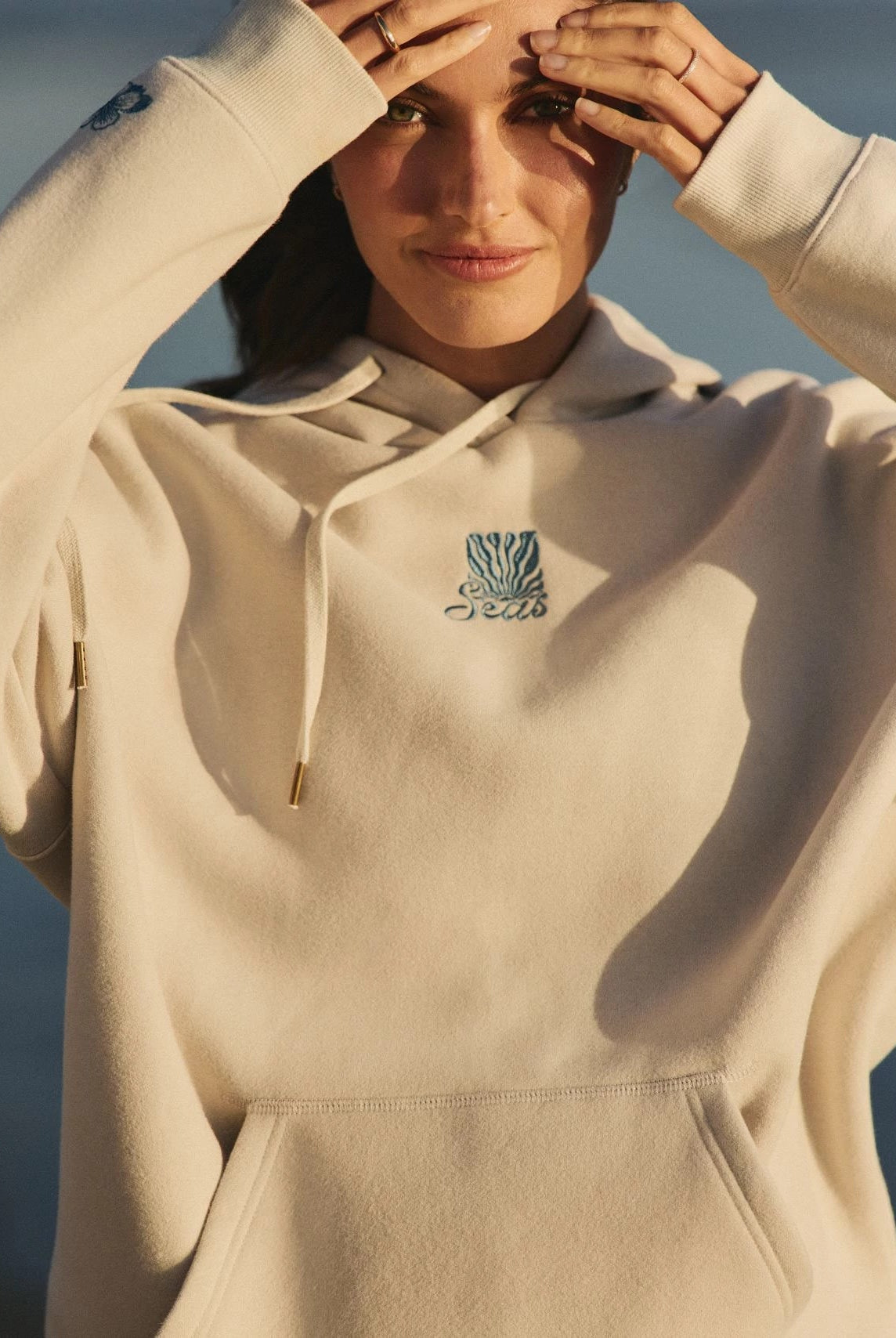 Cream $|& SEAS Ryder "Sun Chaser" Graphic Hoodie - SOF Front
