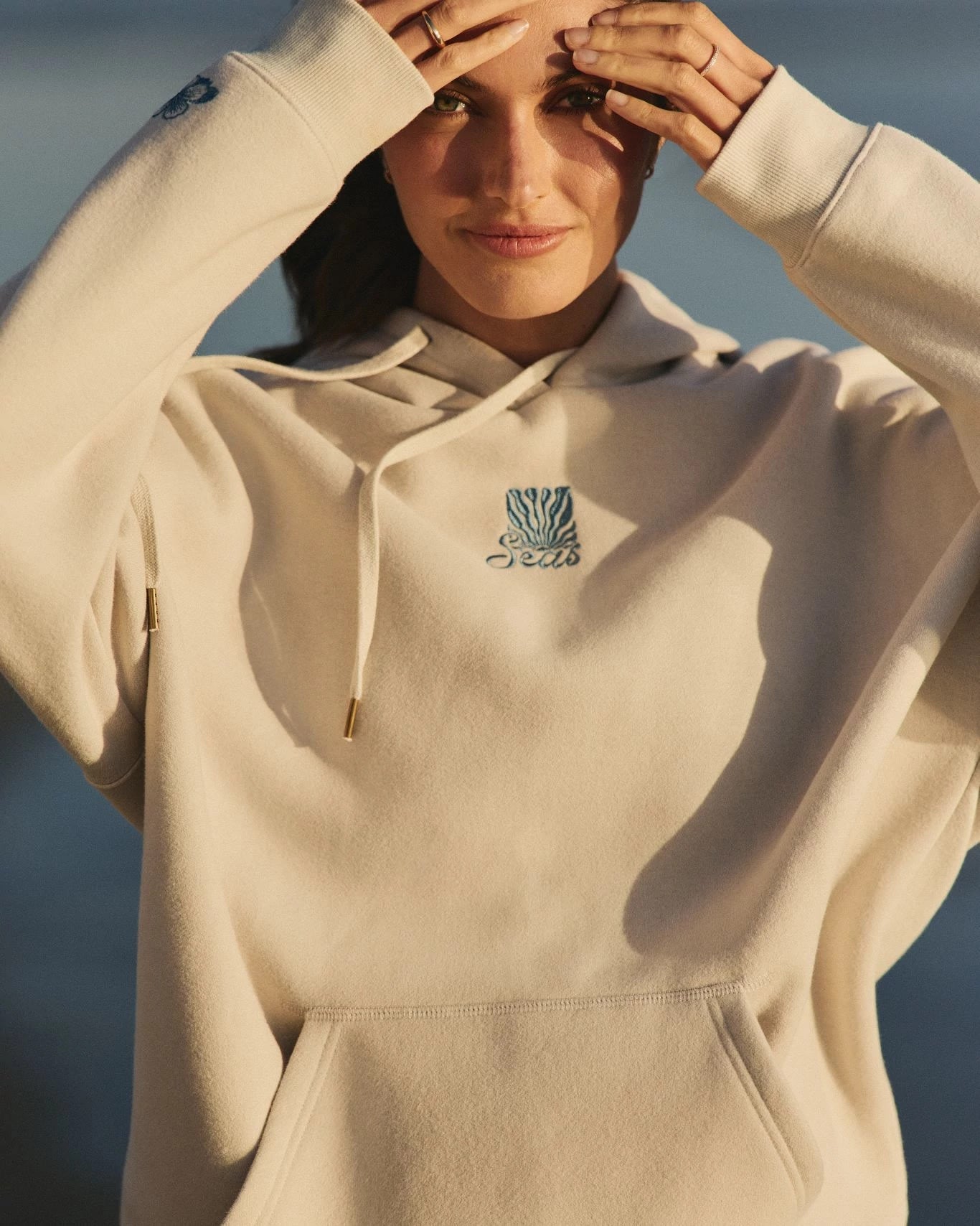 Cream $|& SEAS Ryder "Sun Chaser" Graphic Hoodie - SOF Front