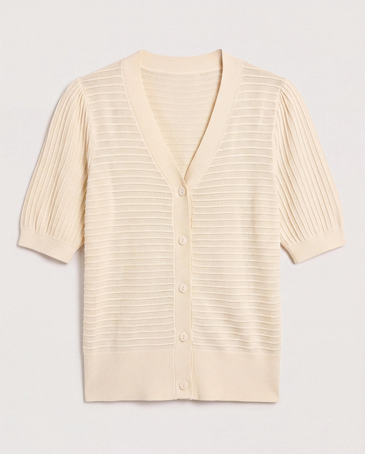 Oyster $|& SEAS Sunbelt Open Knit Sweater Top - Hanger Detail
