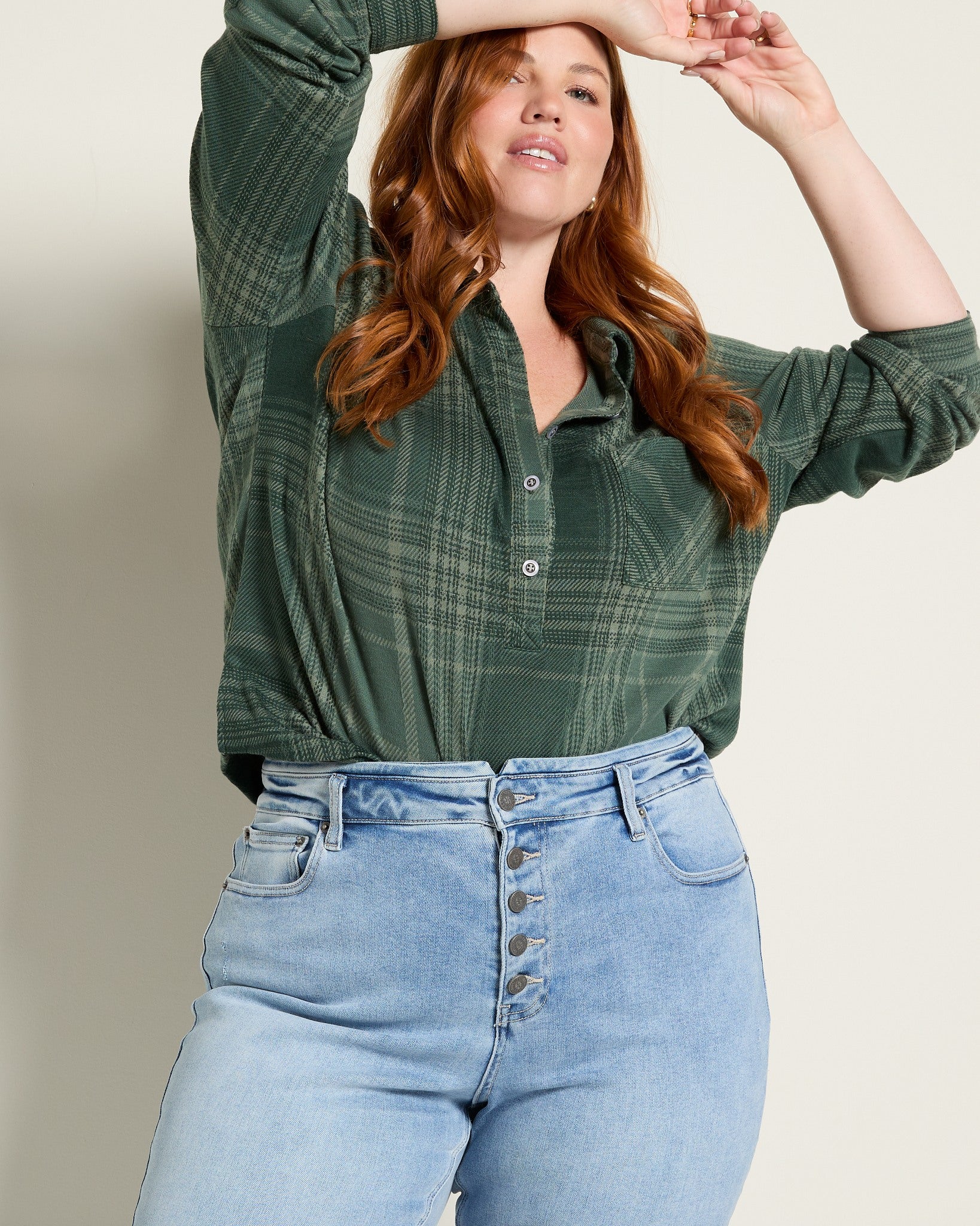 Lakeside $|& SEAS Lucy Button Front Skinny Jean - SOF Full Front