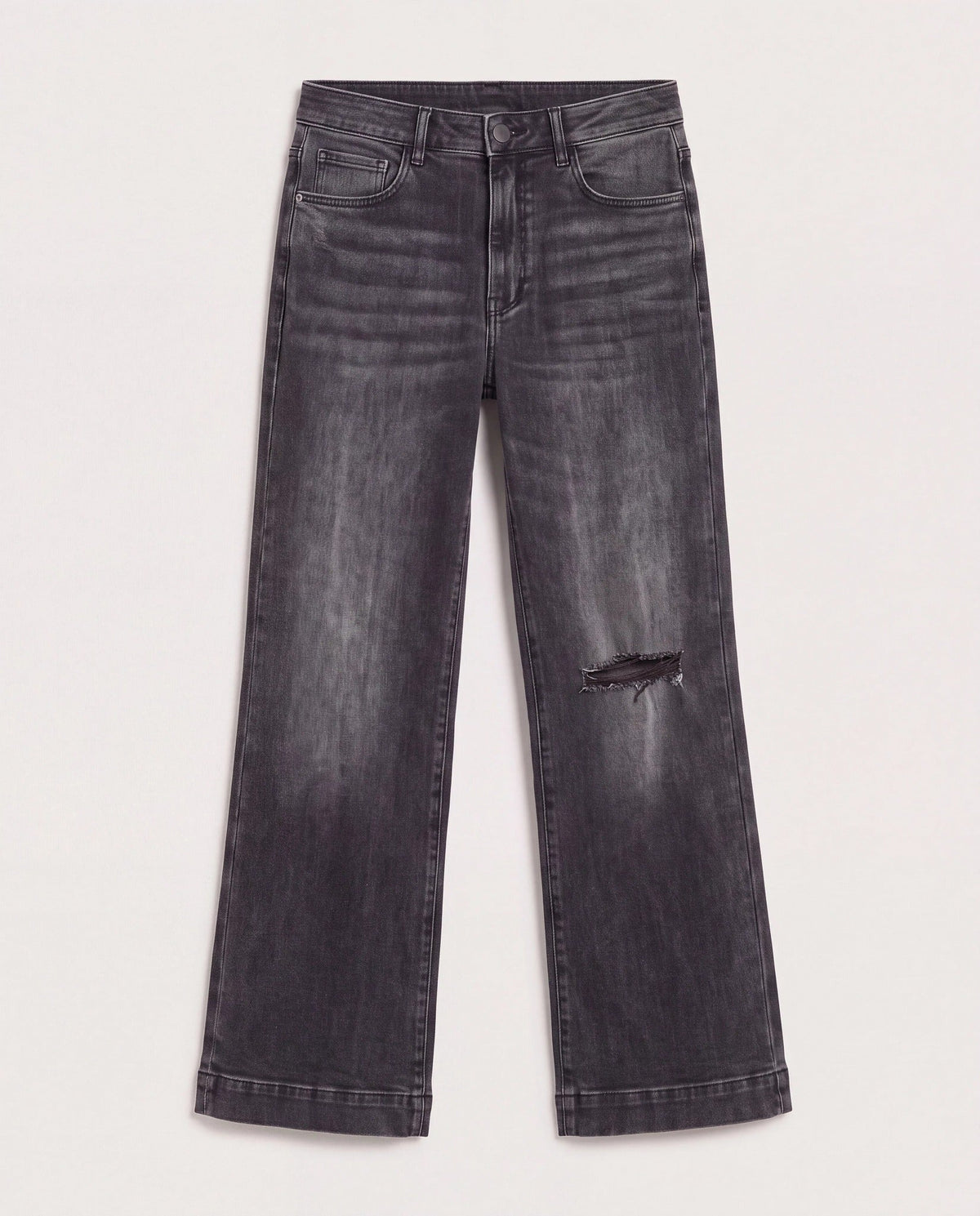 Dark Shore $|& SEAS Gigi High Rise Boyfriend Ankle Jean - Hanger Detail