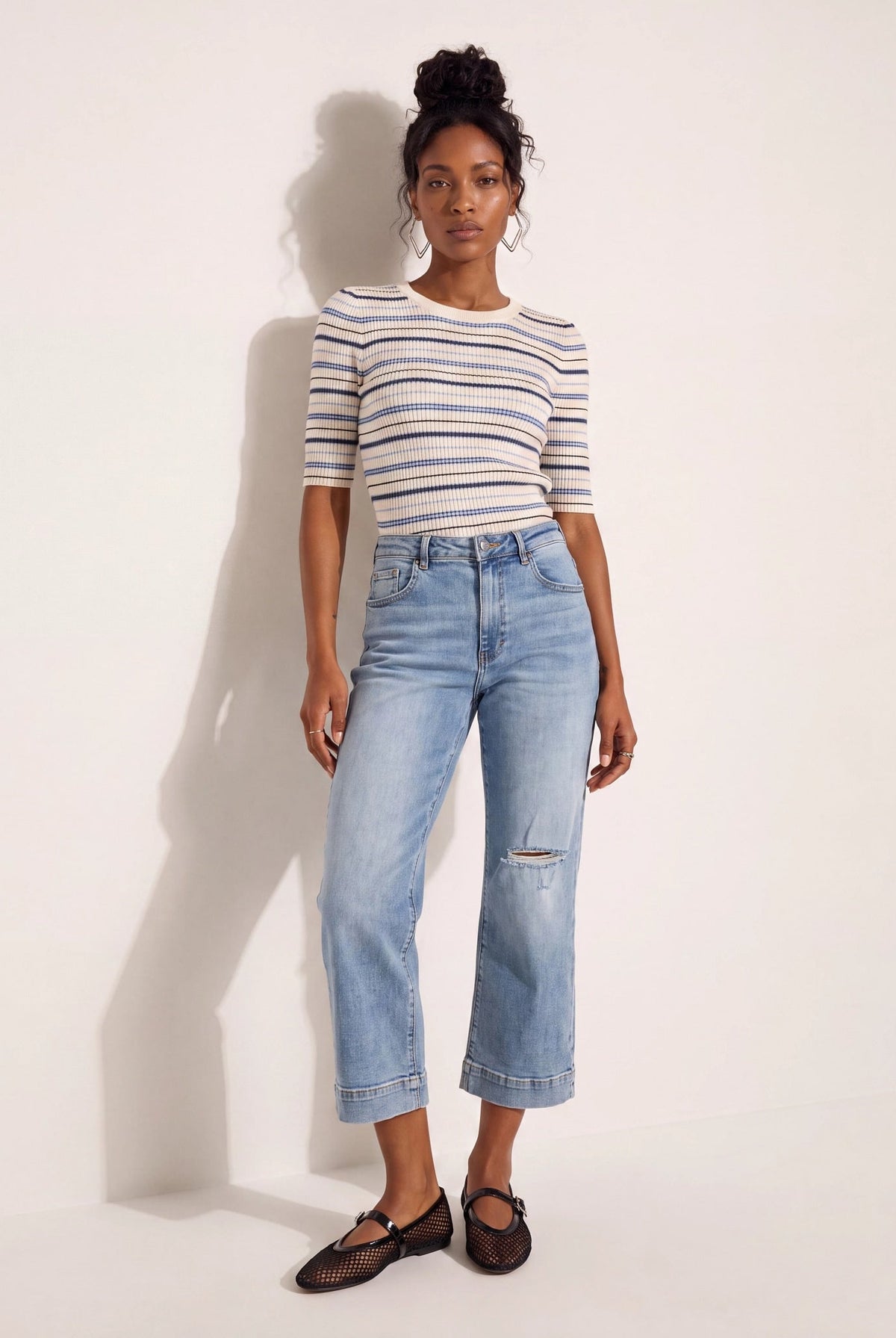 Saltwater $|& SEAS Gigi High Rise Boyfriend Ankle Jean - UGC On Fig