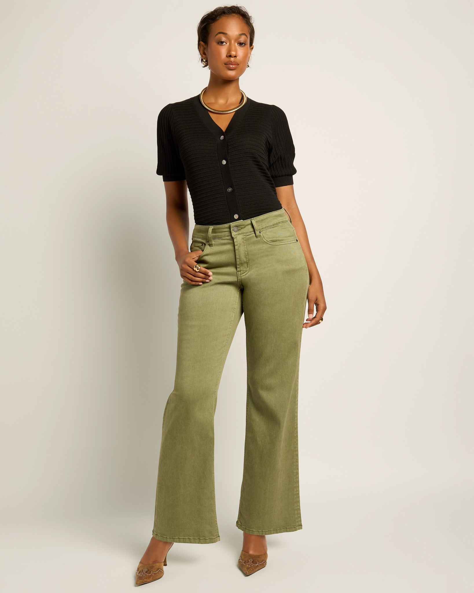 Olive Branch $|& SEAS Layla Wide Leg Pant - UGC On Fig