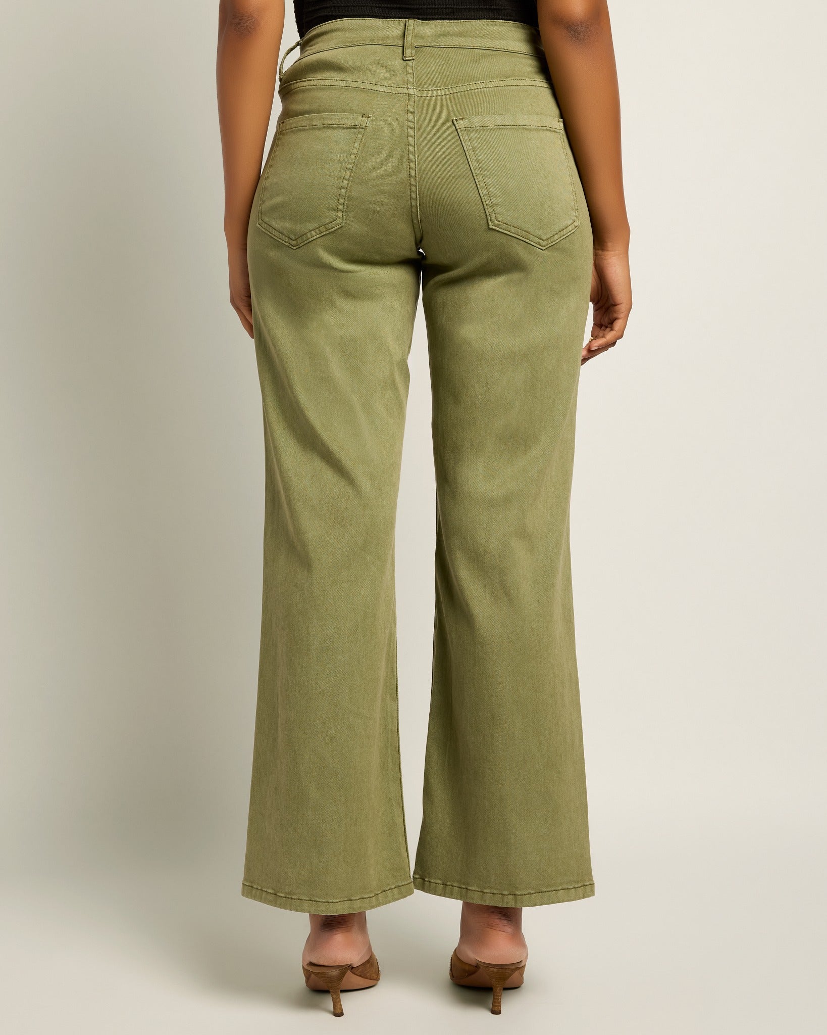 Olive Branch $|& SEAS Layla Wide Leg Pant - SOF Back