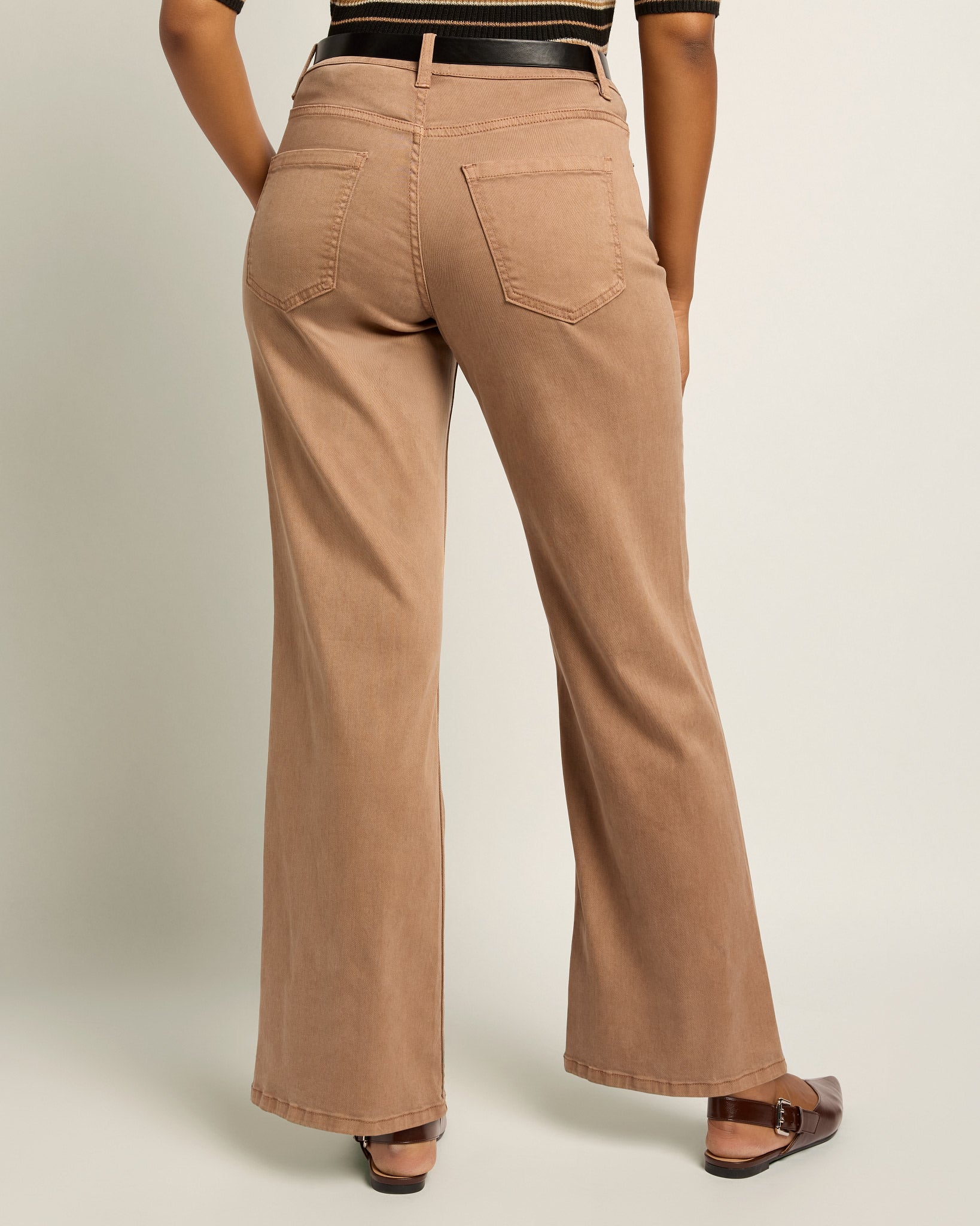 Fawn $|& SEAS Layla Wide Leg Pant - SOF Back