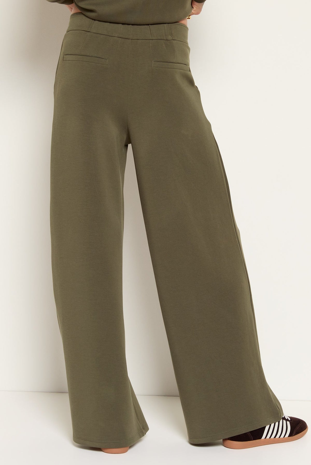 Evergreen $|& SEAS Jenni High Rise Pleat Front Trouser - SOF Back