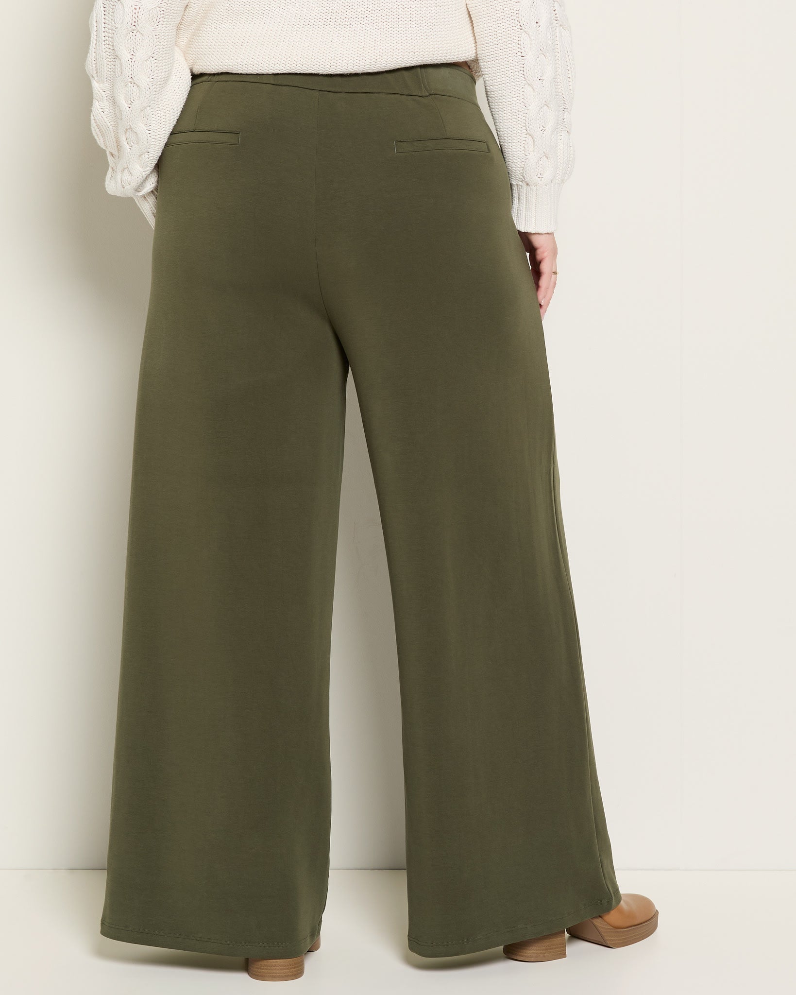 Evergreen $|& SEAS Jenni Pleat Front Trouser - SOF Back