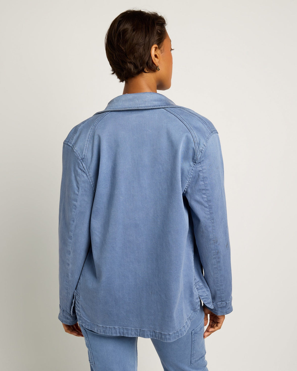 Denim Blue $|& SEAS Charlotte Utility Jacket - SOF Back