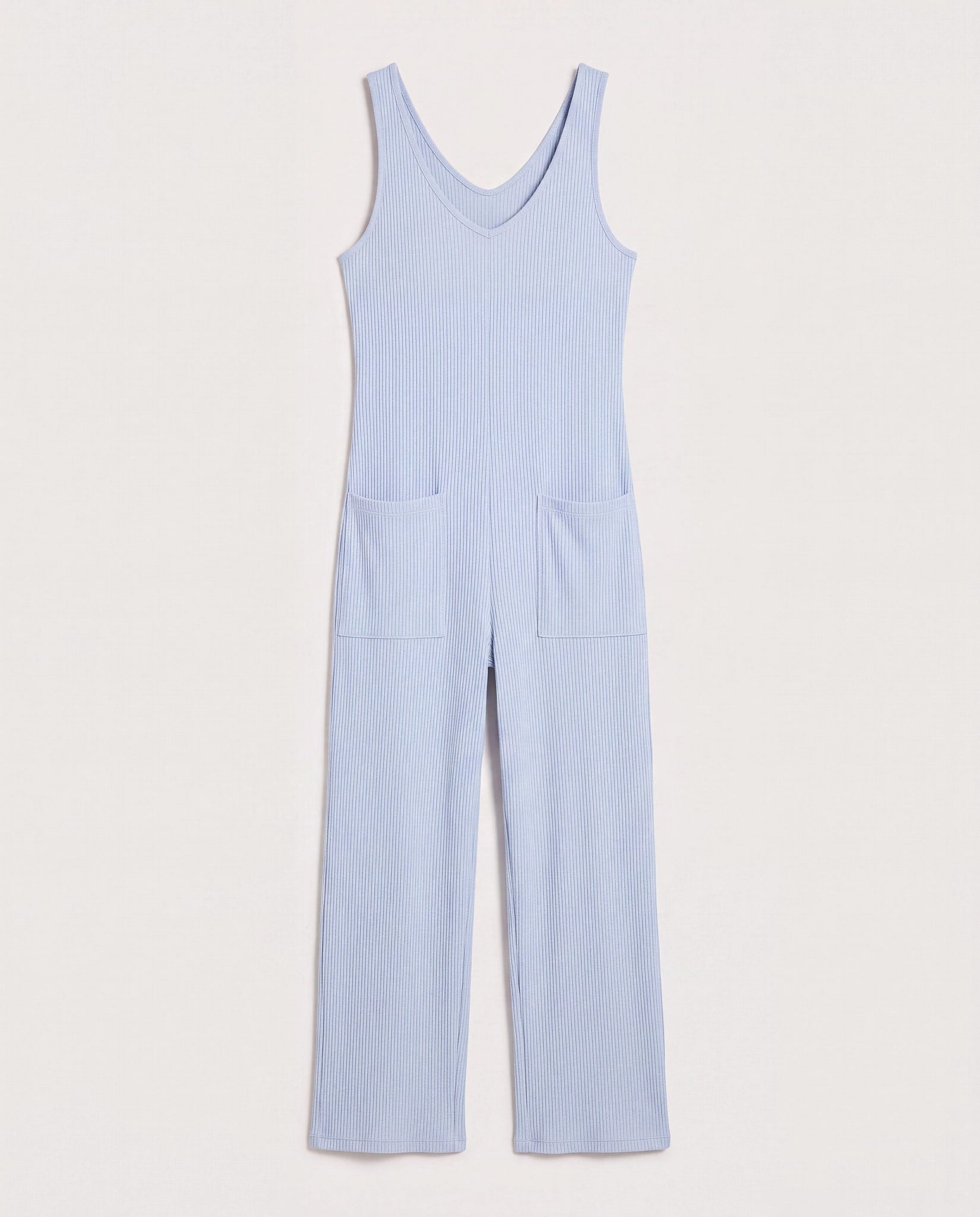 Denim Blue $|& SEAS Rested Jumpsuit - Hanger Detail