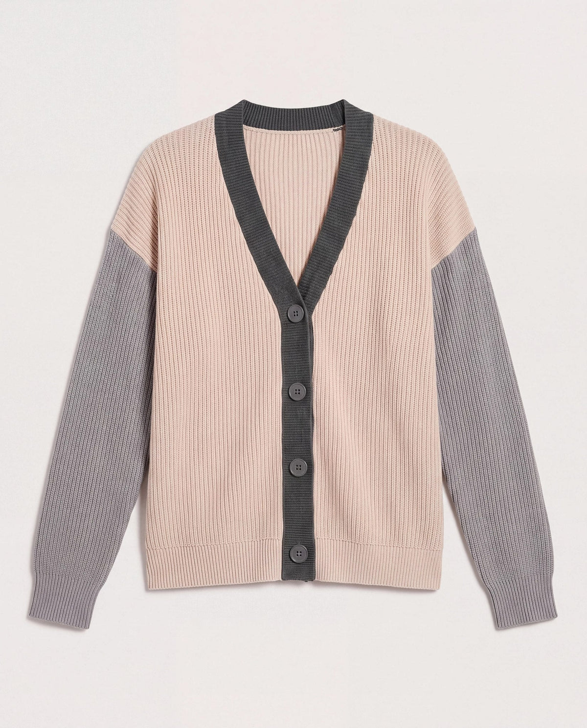 Cream $|& SEAS Brie Colorblocked Cardigan - Hanger Detail