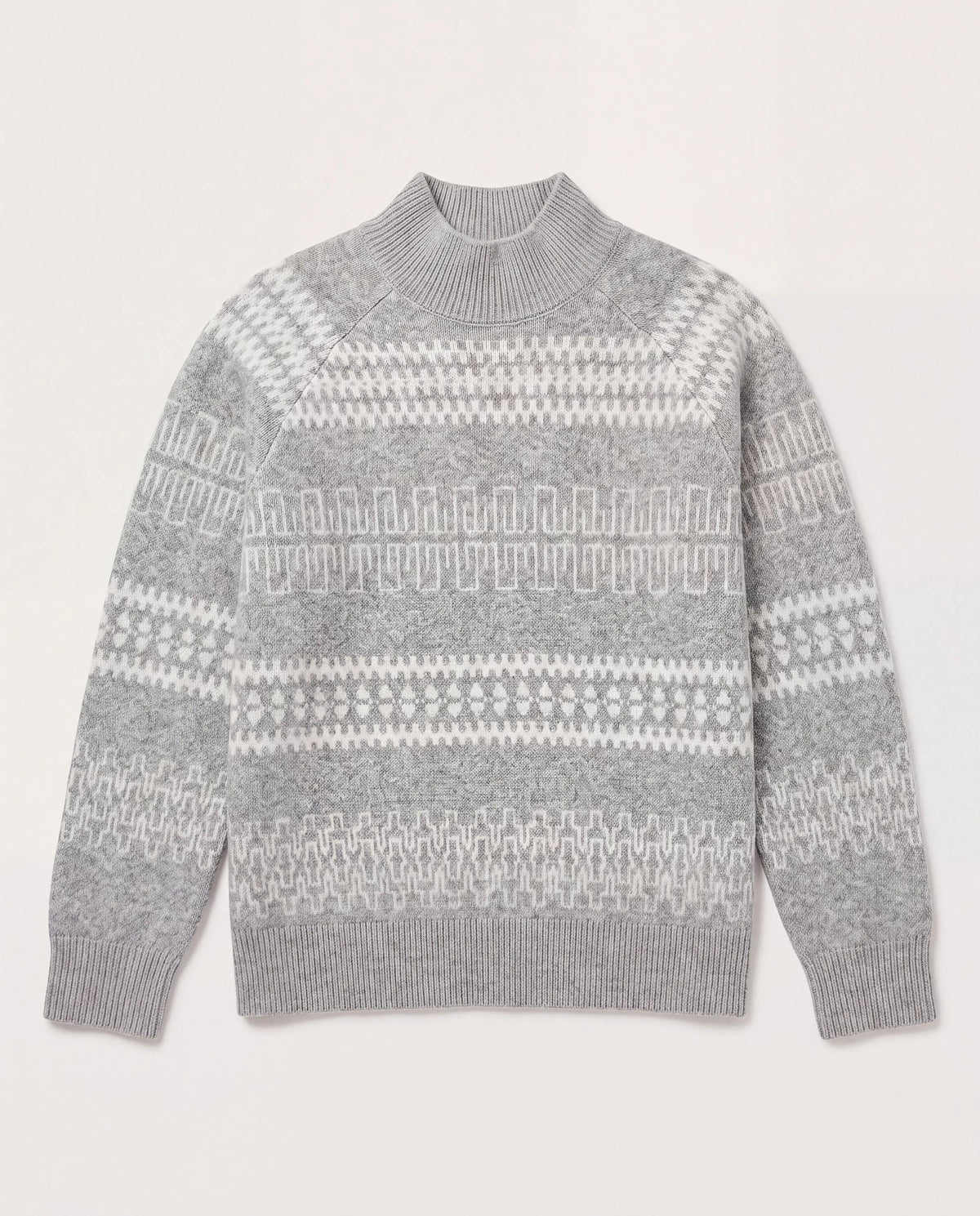 Heather Grey $|& Herizon Franklin Mock Neck Sweater - Hanger Detail