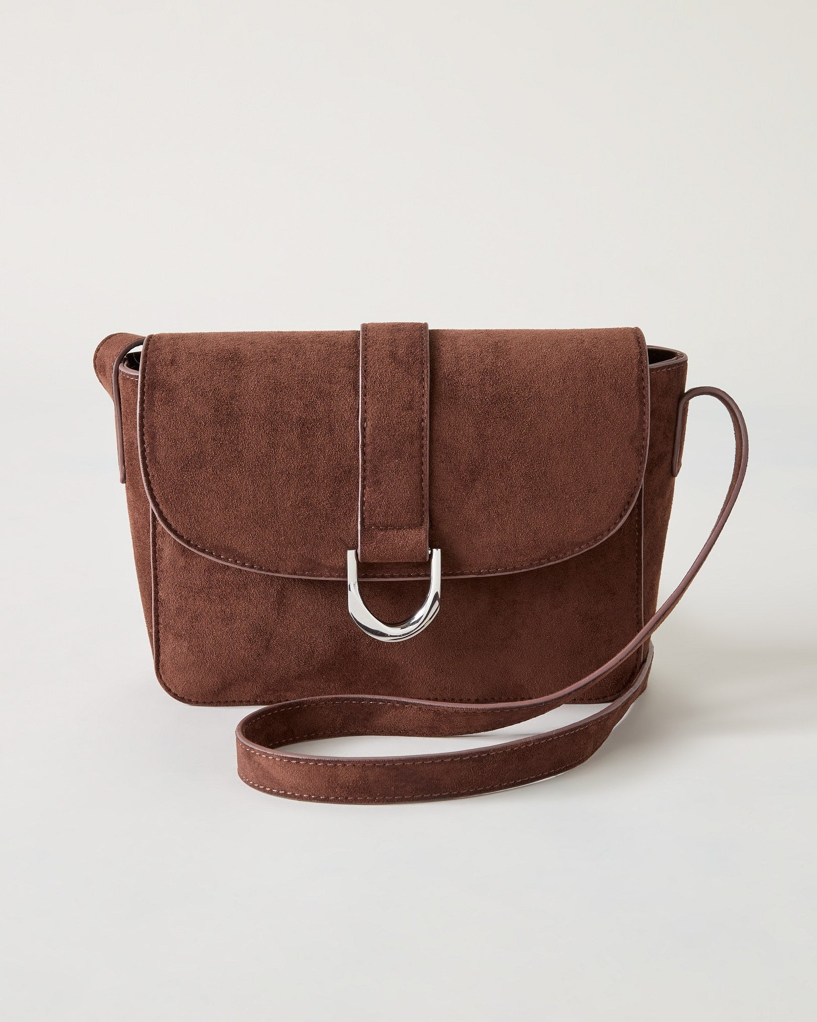 Espresso $|& SEAS Fiona Flap Crossbody - Hanger Detail
