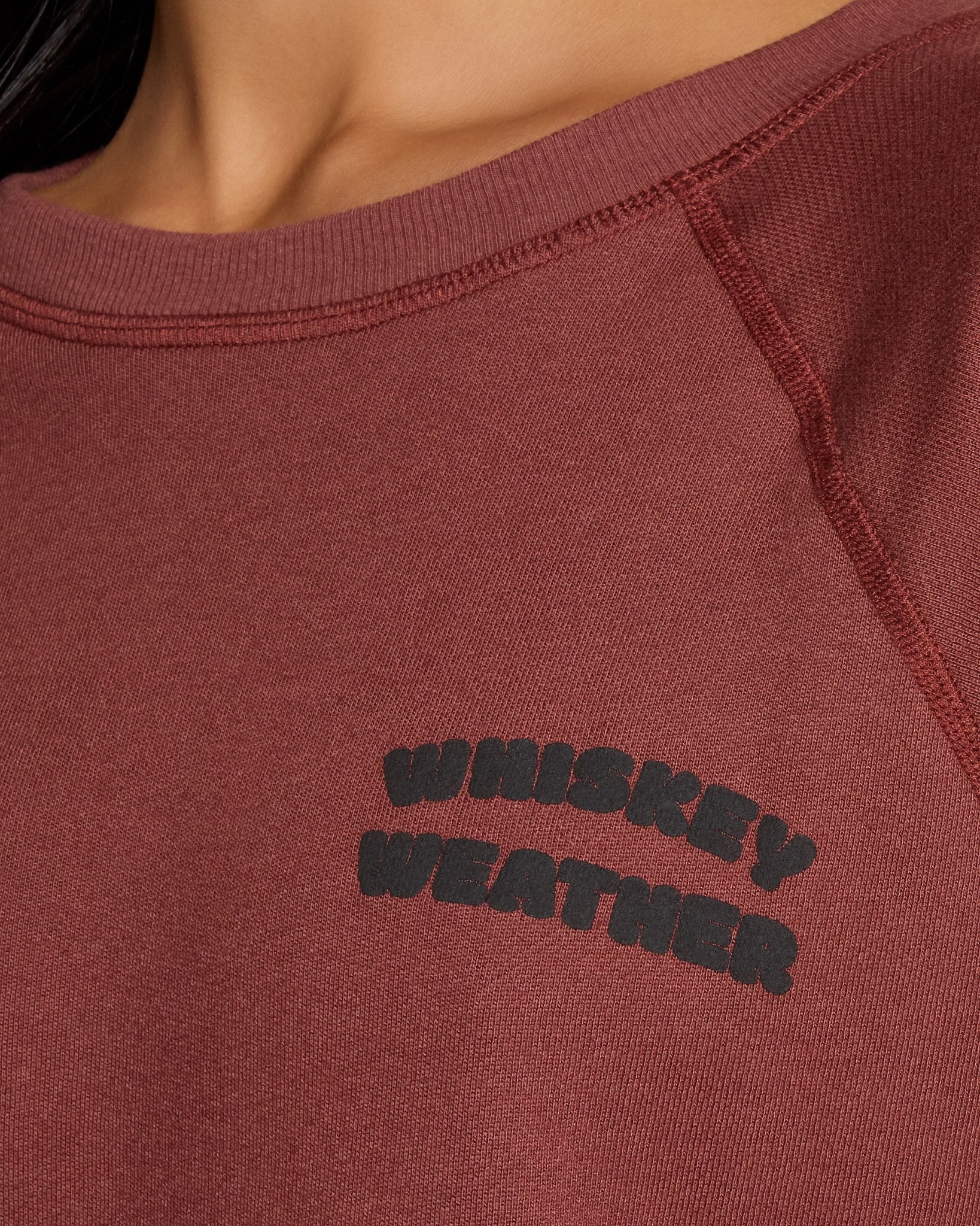 Walnut $|& SEAS Cliffs Raglan Sweatshirt - SOF Full Front