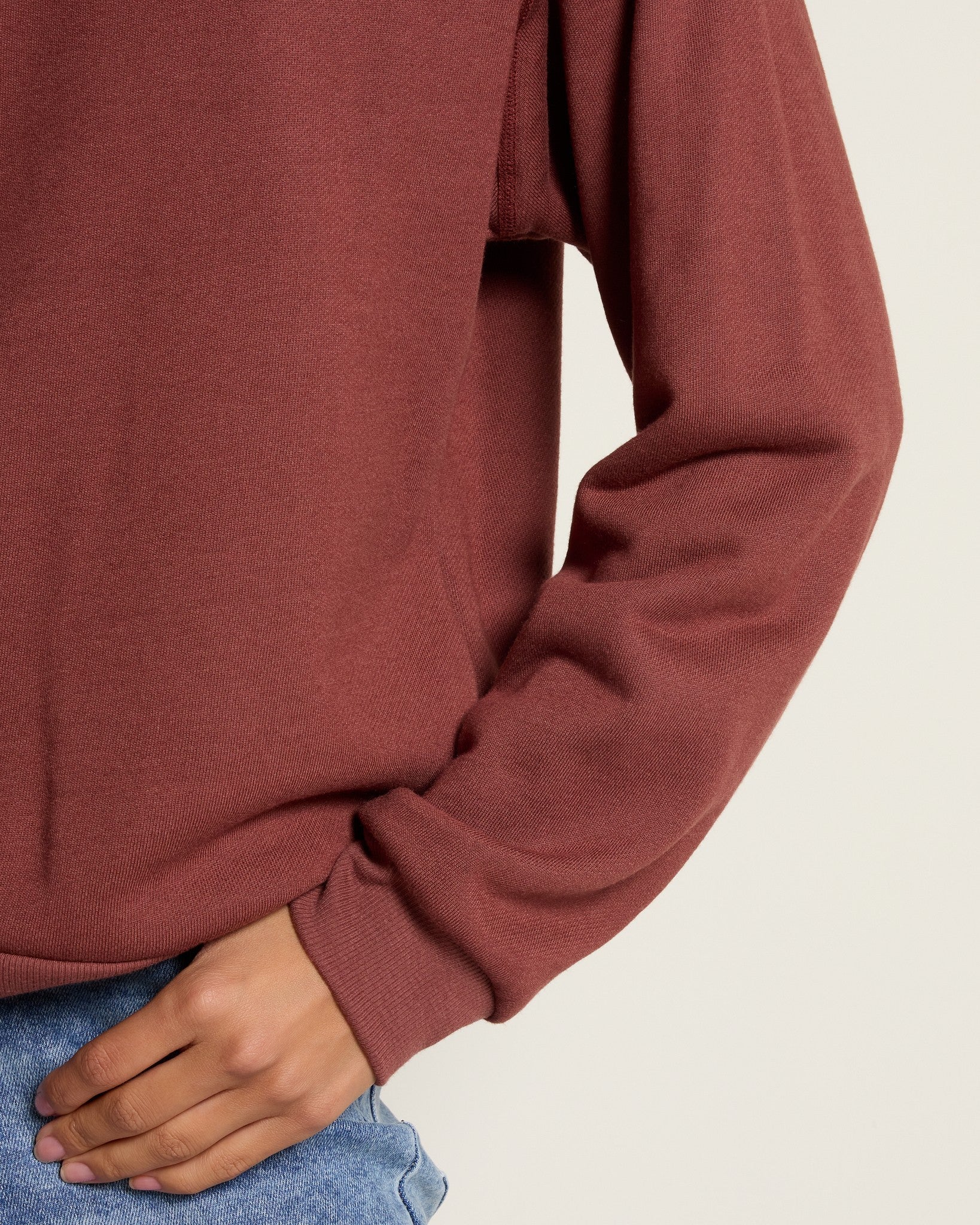 Walnut $|& SEAS Cliffs Raglan Sweatshirt - VOF Front