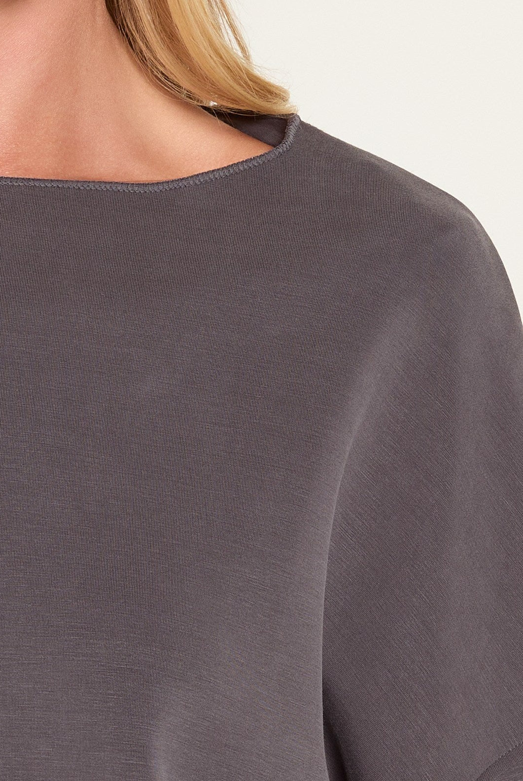 Cinder $|& SEAS Lilian Boat Neck Top - SOF Full Front
