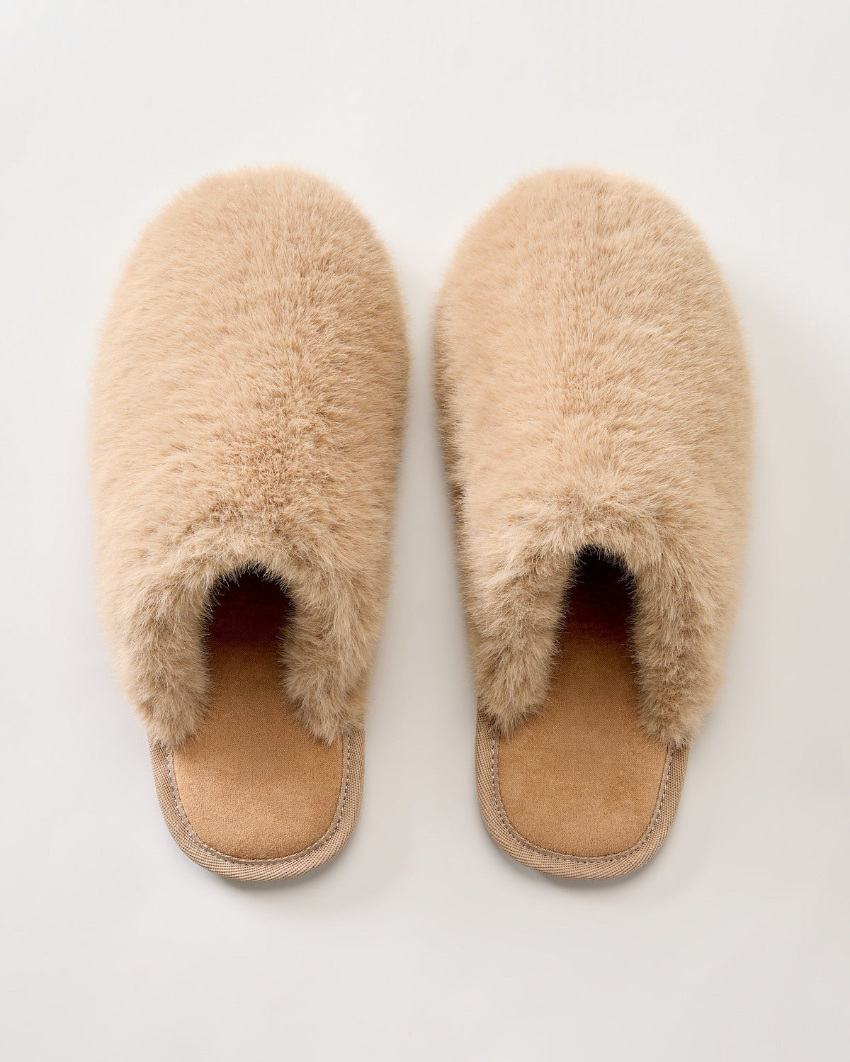Tan $|& SEAS Haven Faux Fur Slipper - Hanger Detail