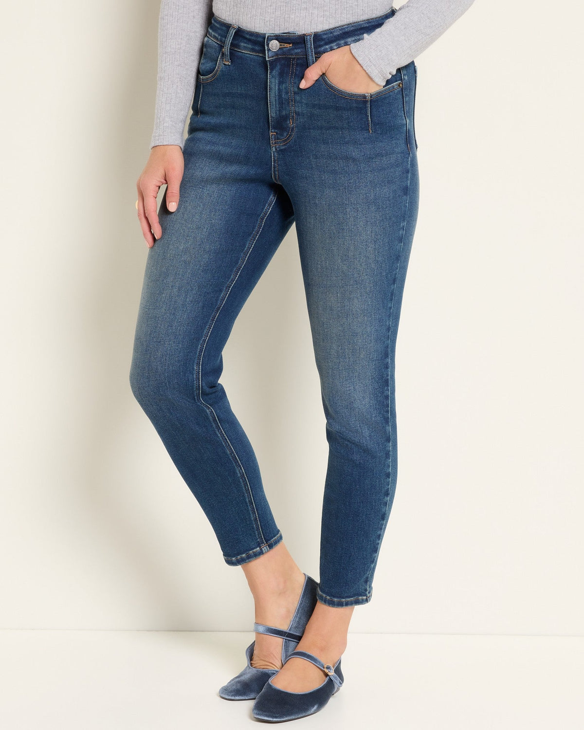 Rip Tide $|& SEAS Stella High Rise Skinny - SOF Front