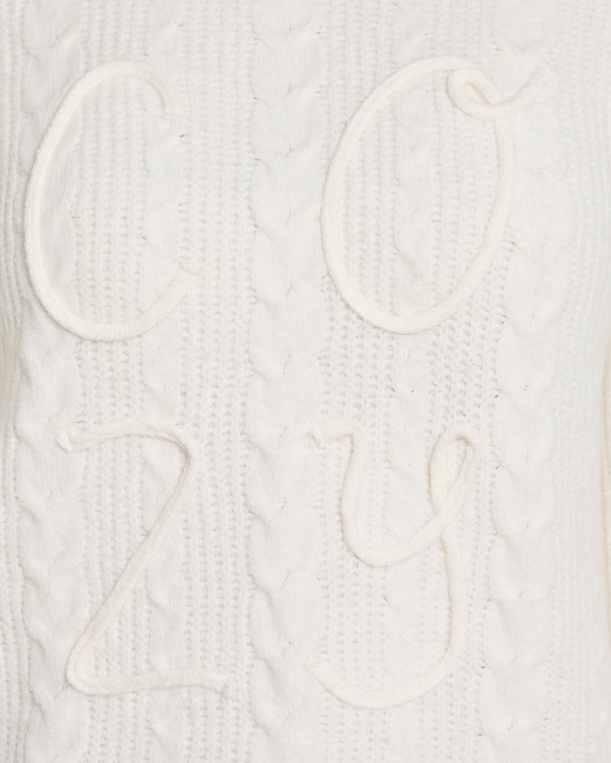 Cream $|& SEAS Love Note Cable Knit Sweater - SOF Full Front