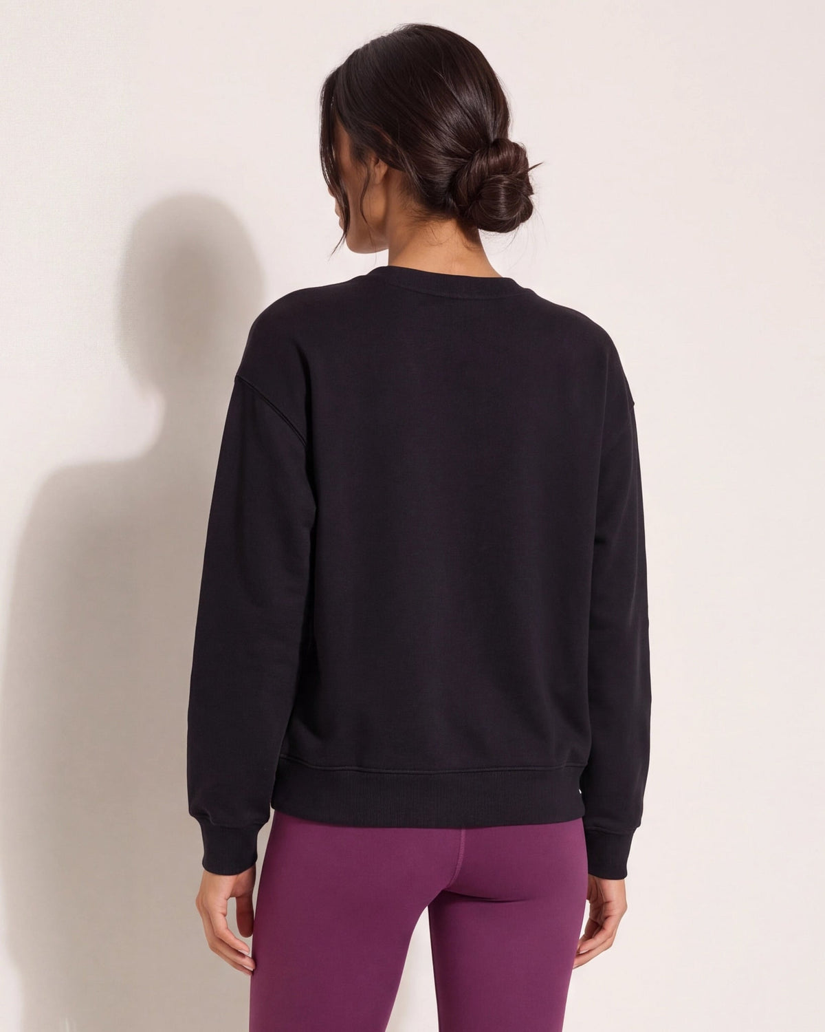 Black $|& Interval Lily Graphic Sweatshirt - SOF Back