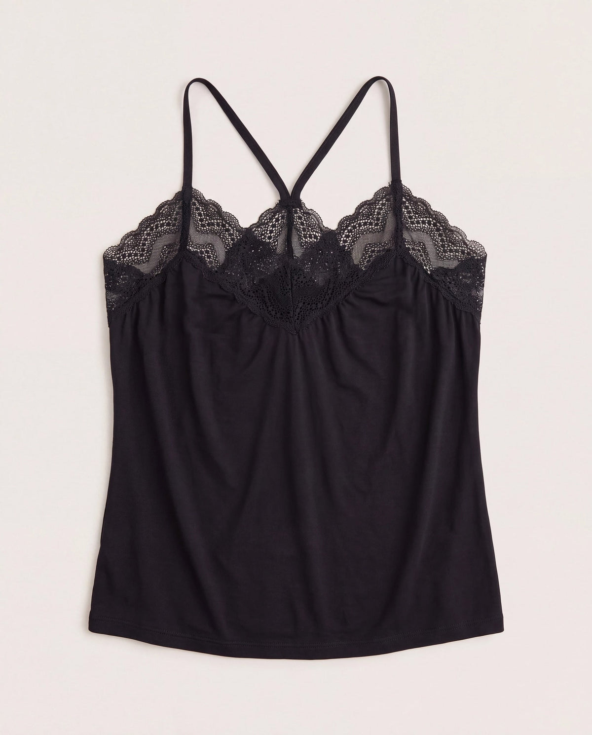 Black $|& SEAS Cara lace Trim Cami - Hanger Detail