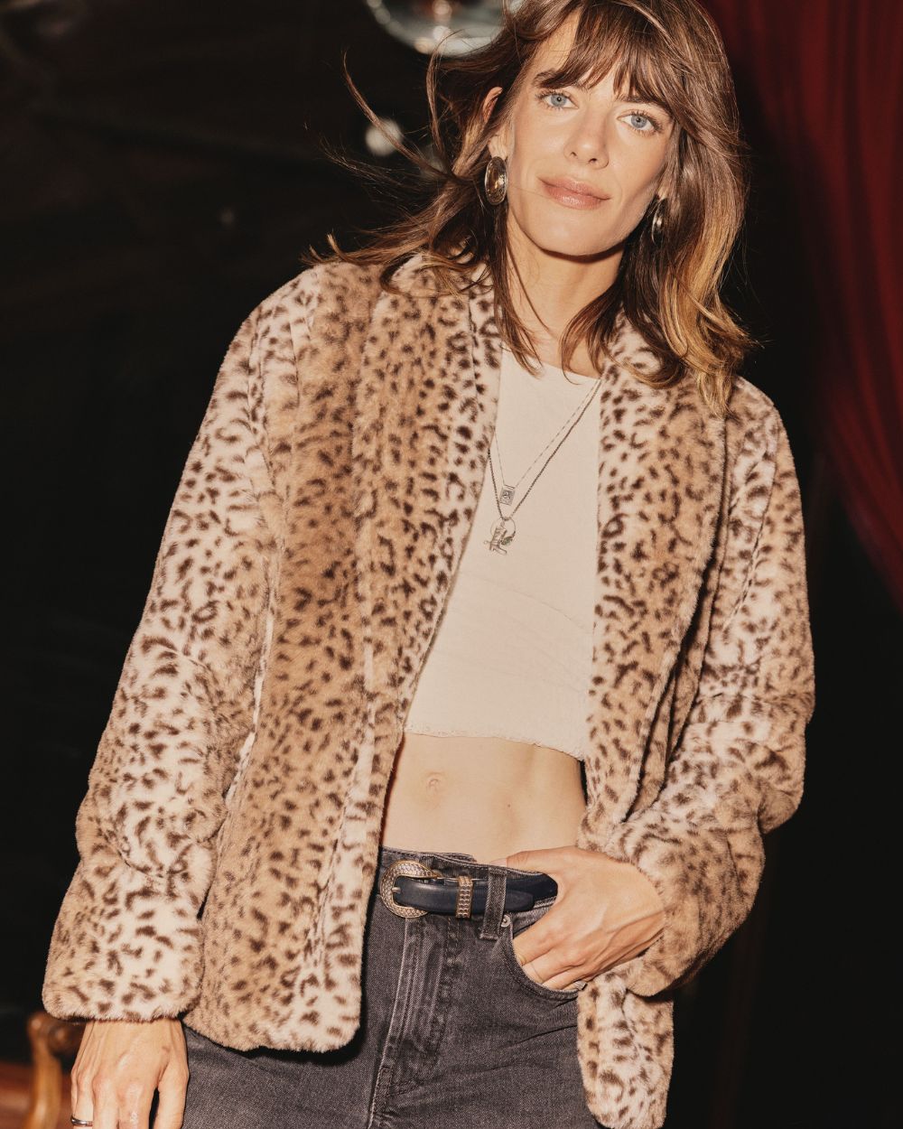 Luna Faux Fur Jacket - Seventy Eight and Sunny