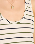 Natural/Nymph/Indin $|& SEAS Surfside Stripe Scoop Tank - SOF Full Front