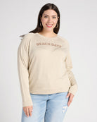 Marble $|& SEAS Beach Days Graphic Sweatshirt - SOF Front