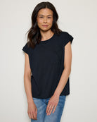 Black $|& SEAS Merrit Island Short Sleeve Tee - SOF Front