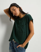 Hunter Green $|& SEAS Merrit Island Short Sleeve Tee - VOF Front