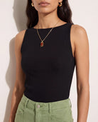 Black $|& SEAS Boat Neck Tank - SOF Back