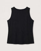 Black $|& SEAS Boat Neck Tank - Hanger Detail
