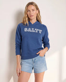 Navy $|& SEAS Salty Graphic Hoodie - SOF Front