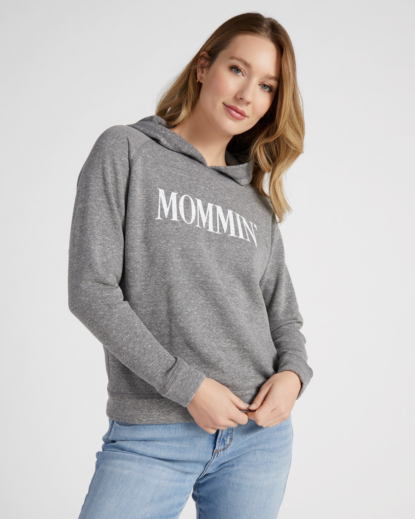 【ミンミン】【新品】ドゥーズィエムクラス　Oversized Hoodie Mommin' Graphic Hoodie - Ultra-Soft Fleece, Made in USA – Seventy