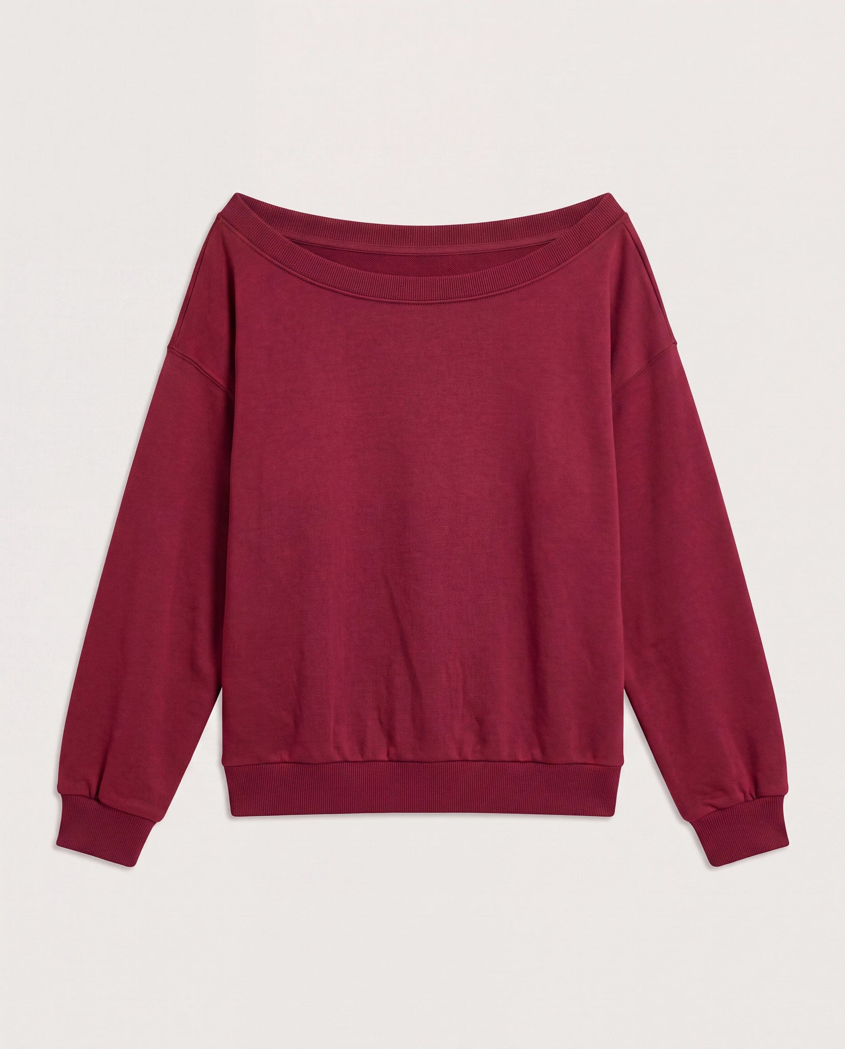 Brooksville One Shoulder Sweatshirt - Cozy Fleece & Style