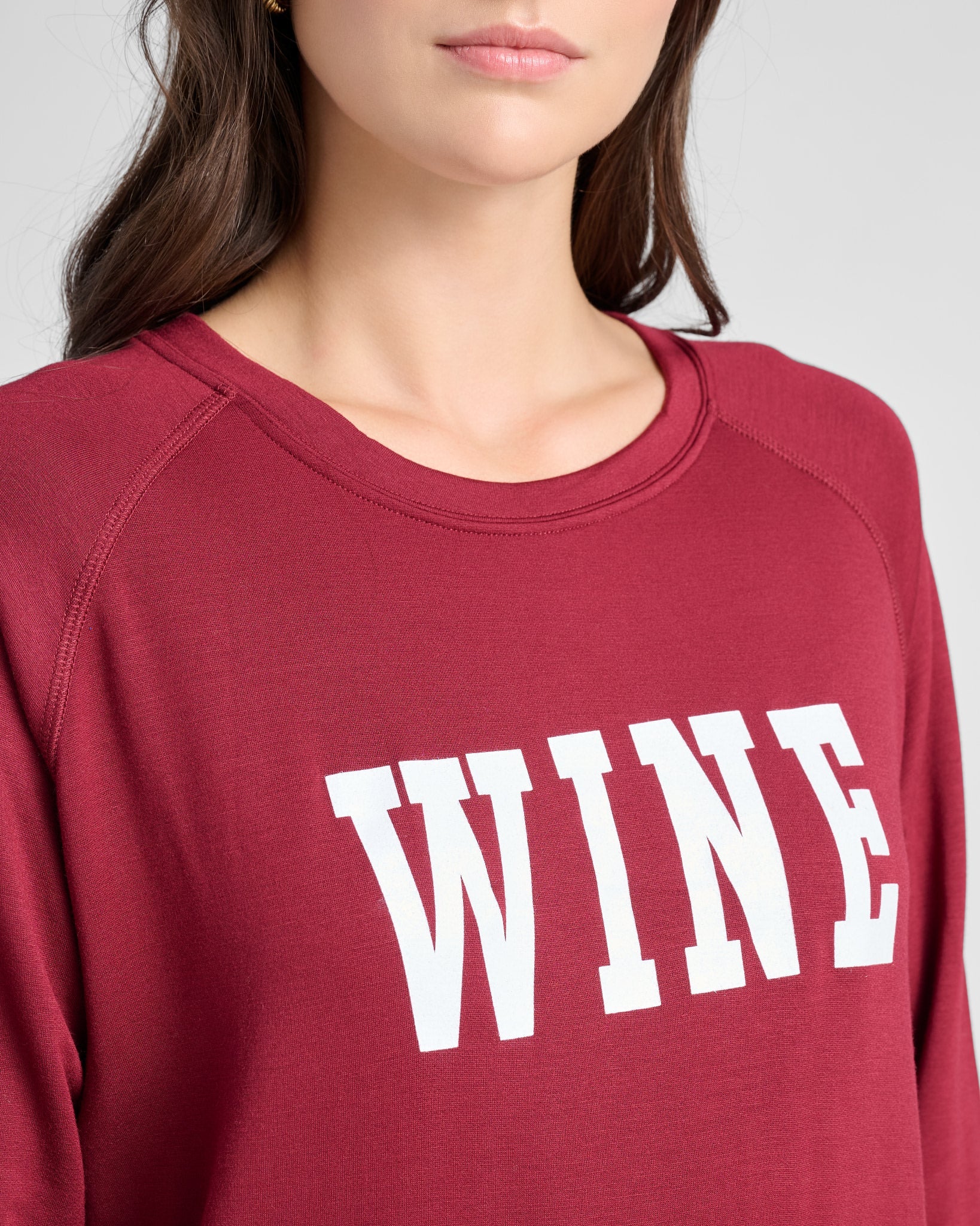 Cabernet $|& SEAS Wine Graphic Pullover - SOF Detail