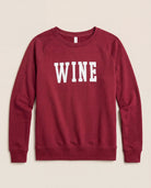 Cabernet $|& SEAS Wine Graphic Pullover - Hanger Detail