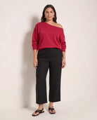Chilli Pepper $|& SEAS Brooksville One Shoulder Sweatshirt - UGC On Fig