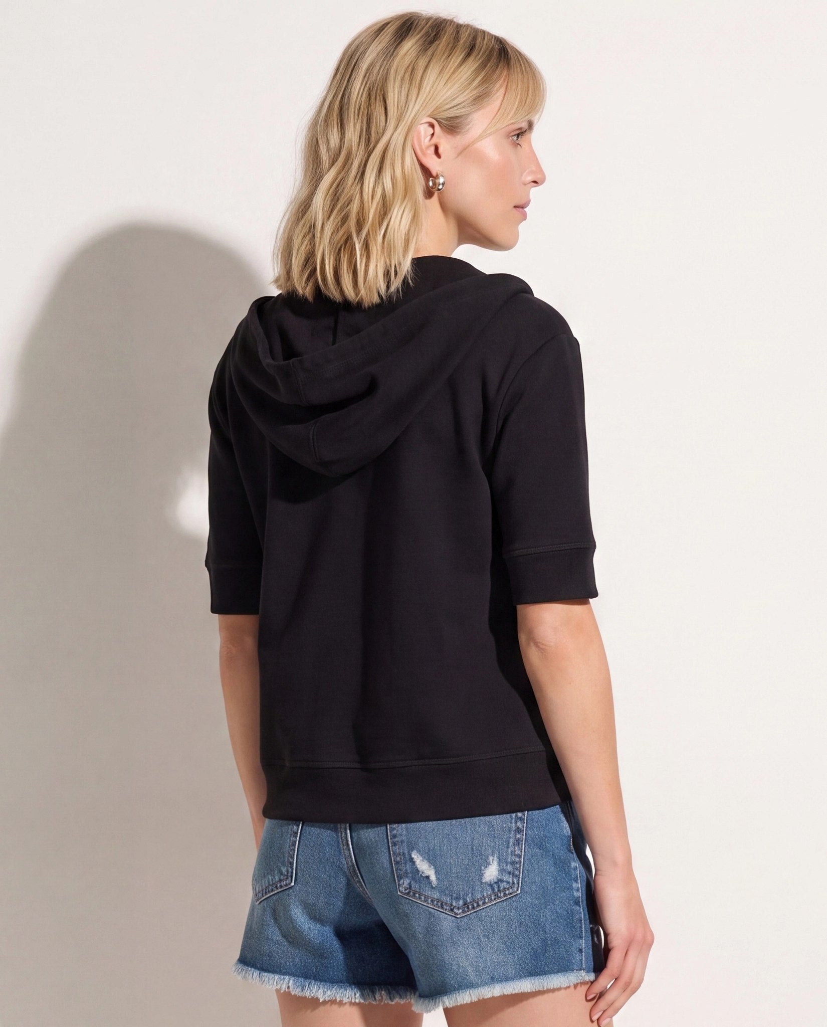 Short Sleeve Fleece Zip Up - Soft, Breathable Modal – Seventy