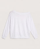 White $|& SEAS Brooksville Slub Off The Shoulder Top - Hanger Detail