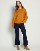 Mustard $|& SEAS Balloon Sleeve Crewneck Sweater - UGC On Fig