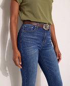 Dark Wash $|& SEAS Whitney High Rise Ankle Skinny Jeans - SOF Back