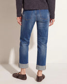 Dark Wash $|& Herizon Phoebe High Rise Mom Jeans with Button Fly