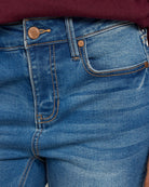 Medium Wash $|& Herizon Avril High Rise Slim Bootcut Jeans - SOF Full Front